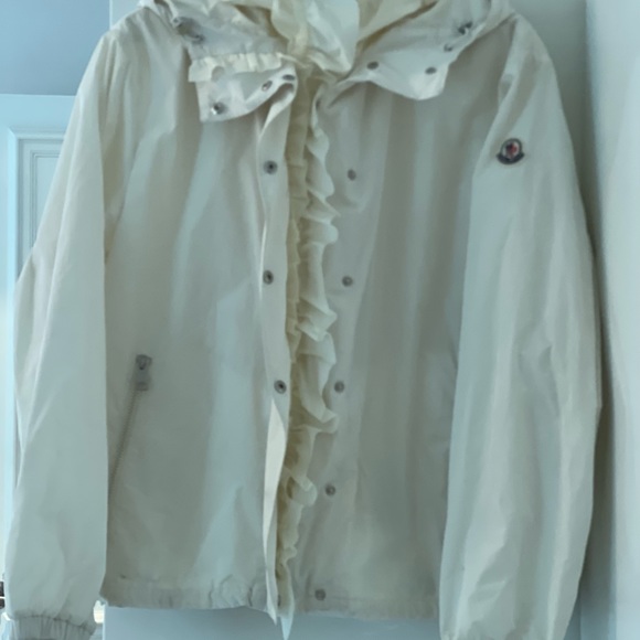 Moncler white short rain coat - Picture 5 of 11